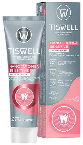 Зубная паста для чувствительных зубов Tiswell Nano Пломба Sensitive отбеливание #1