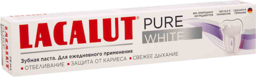 Зубная паста для ежедневного применения Lacalut Pure White #1