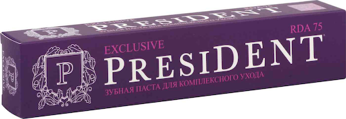 Зубная паста для комплексного ухода PresiDENT Exclusive 75 RDA #1