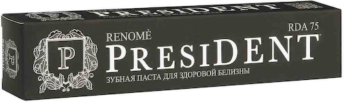 Зубная паста для здоровой белизны PresiDENT Renome #1