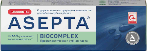 Зубная паста профилактическая Asepta Biocomplex #1