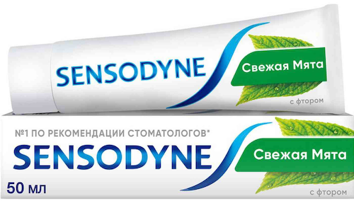 Зубная паста Sensodyne свежая мята #1