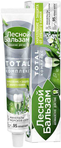 Зубная паста Лесной Бальзам Total Комплекс укрепление + защита от зубного камня #1