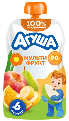 Пюре Агуша мультифрукт с 6 месяцев #1