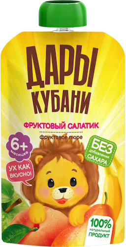Пюре Дары Кубани фруктовый салатик с 6 месяцев #1
