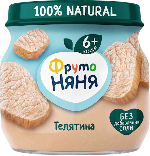 Пюре ФрутоНяня Телятина, с 6 месяцев #1