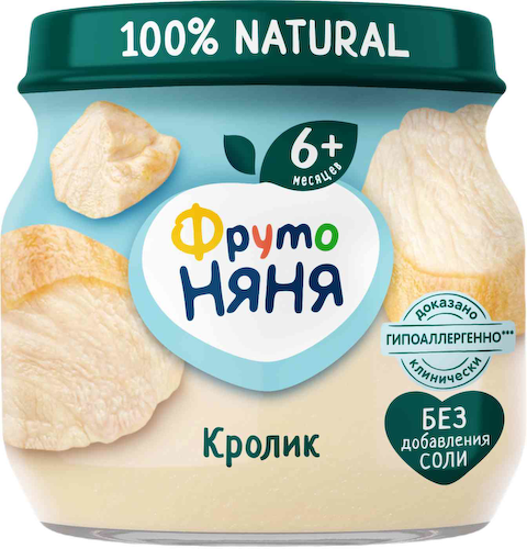 Пюре ФрутоНяня Кролик, с 6 месяцев #1