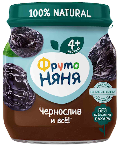Пюре ФрутоНяня Чернослив, с 4 месяцев #1