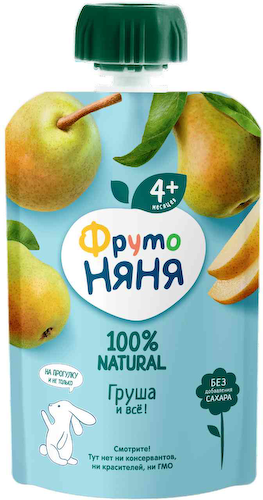 Пюре ФрутоНяня Груша, с 4 месяцев #1