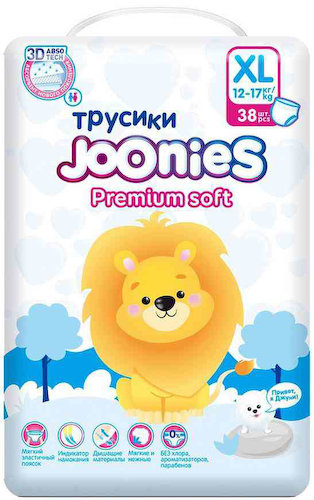 Подгузники-трусики Joonies Premium Soft XL (12-17 кг) #1