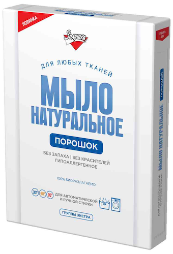 Мыло для стирки натуральное Золушка порошок #1