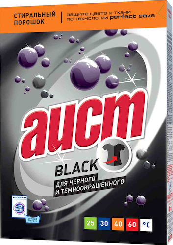 Стиральный порошок для чёрного и тёмноокрашенного Аист Black для ручной и машинной стирки #1
