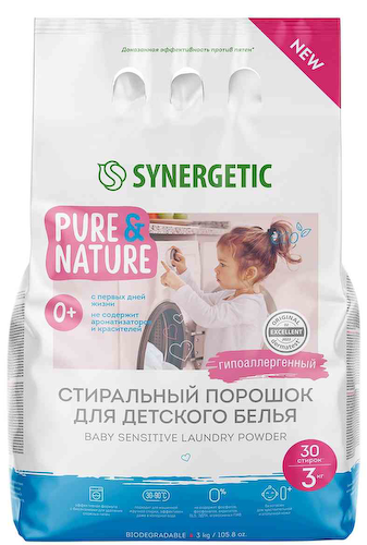 Стиральный порошок для детского белья Synergetic Pure & Nature #1