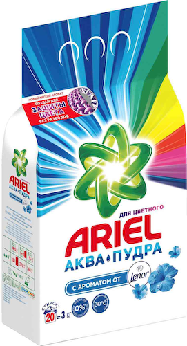 Стиральный порошок для цветного белья Ariel Аква-пудра с ароматом от Lenor #1