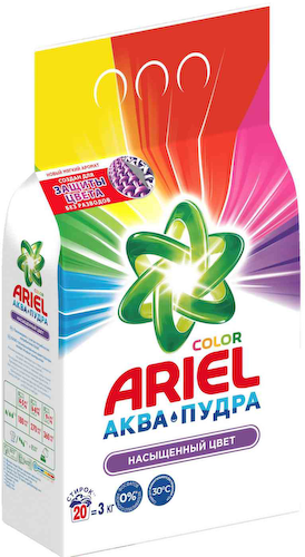 Стиральный порошок для цветного белья Ariel Color Аква-пудра Насыщенный цвет #1