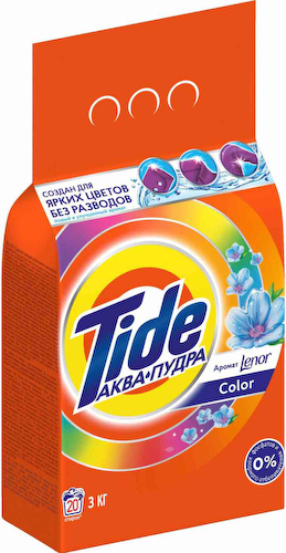 Стиральный порошок для цветного белья Tide Аква-пудра Color с ароматом от Lenor #1