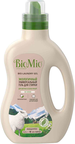 Гель для стирки белого и цветного белья BioMio с экстрактом хлопка #1