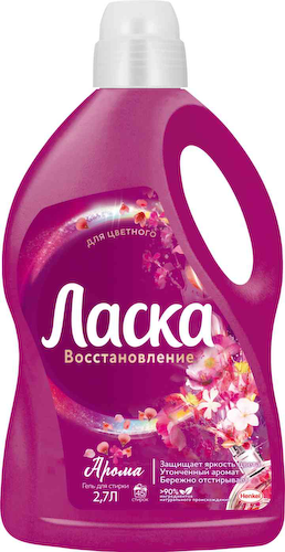Гель для стирки цветного белья Ласка Восстановление Арома #1