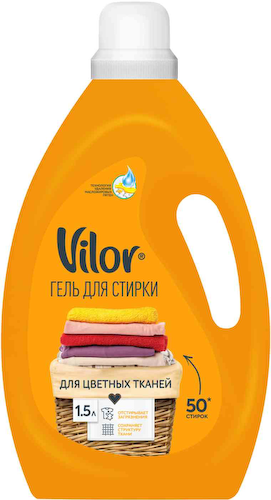 Гель для стирки цветных тканей Vilor #1