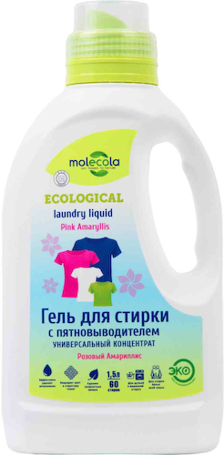 Гель для стирки универсальный концентрат Molecola Розовый Амариллис #1