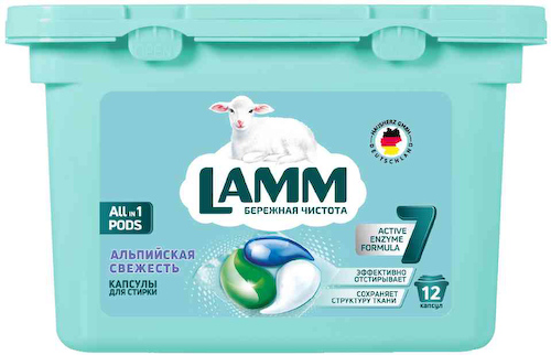 Капсулы для стирки Lamm Альпийская свежесть All in 1 Pods #1
