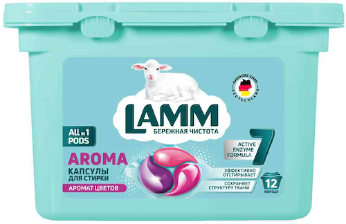 Капсулы для стирки Lamm Aroma All in 1 Pods Аромат цветов #1