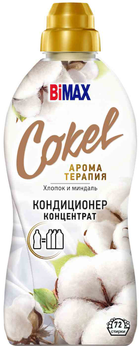 Кондиционер-концентрат для белья BiMAX Cokel Ароматерапия Хлопок и миндаль #1