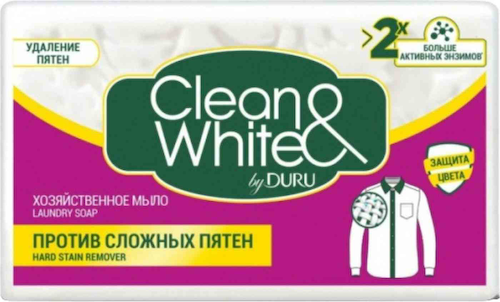 Мыло хозяйственное Clean&White by Duru Против сложных пятен #1