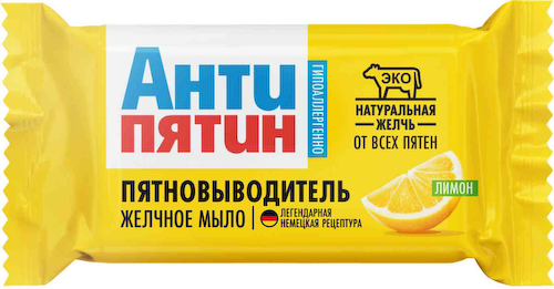 Мыло-пятновыводитель желчное Антипятин Лимон #1