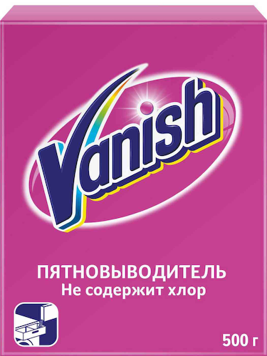 Пятновыводитель для цветных и белых вещей Vanish без хлора #1