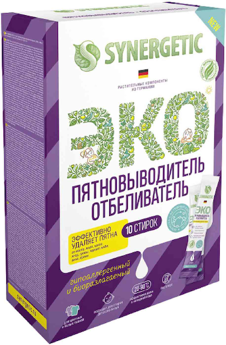 Пятновыводитель-отбеливатель Synergetic с активным кислородом, без запаха #1