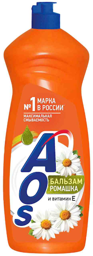 Бальзам для мытья посуды AOS Ромашка и витамин Е #1