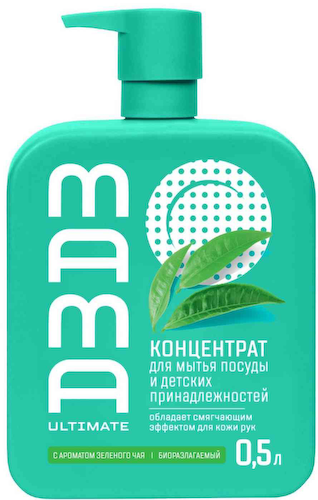 Гель-концентрат для мытья посуды и детских принадлежностей Mama Ultimate с ароматом зеленого чая #1