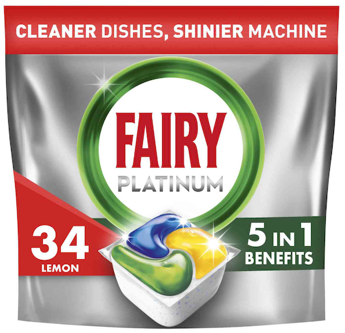 Таблетки для посудомоечной машины Fairy Platinum 5в1 лимон #1
