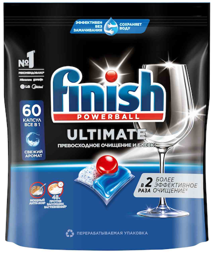 Таблетки для посудомоечных машин Finish Powerball Quantum Ultimate #1