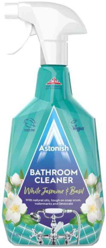 Чистящий спрей для ванной комнаты Astonish White Jasmine & Basil #1