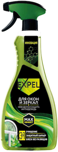 Средство для мытья стёкол и зеркал Expel Антидождь #1