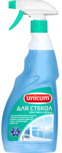 Средство для стёкол и зеркал чистящее Unicum #1