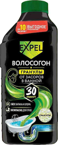 Средство для устранения засоров Expel от волос #1