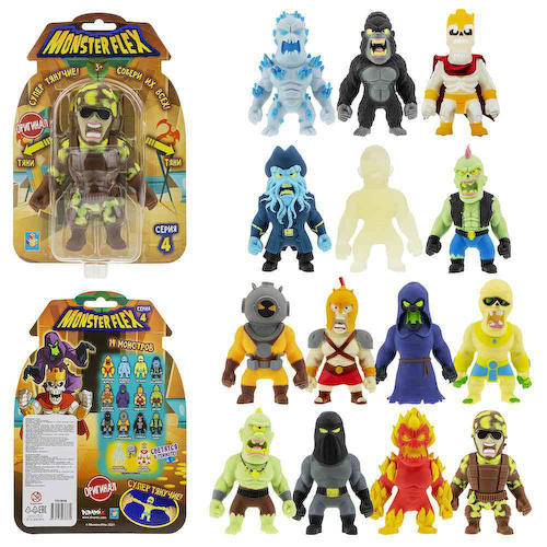 Тянущиеся фигурки 1Toy Montster Flex серия 4, 14 видов, в ассортименте #1