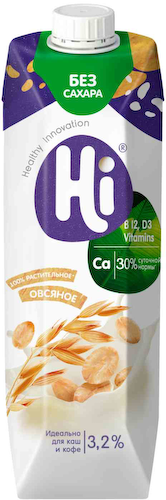 Напиток овсяный Hi 3,2%, без сахара #1