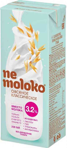 Напиток овсяный Nemoloko Классический 3.2% #1