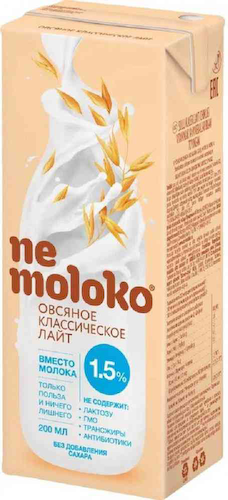 Напиток овсяный Nemoloko Классический Лайт 1.5% #1