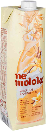 Напиток овсяный ванильный Nemoloko 3,2% #1