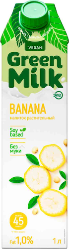 Напиток соевый Green Milk банан #1
