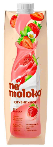 Напиток соевый Nemoloko клубничный #1