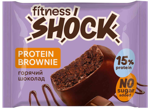 Брауни протеиновый FitnesShock Горячий шоколад #1