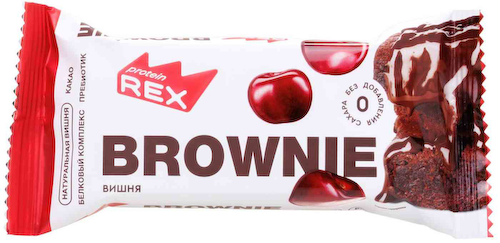 Брауни протеиновый ProteinRex вишня #1