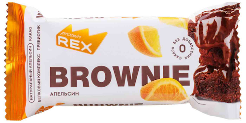 Брауни протеиновый ProteinRex апельсин #1