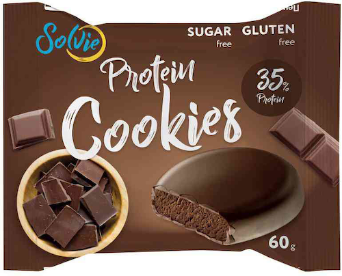 Печенье протеиновое Solvie Protein Cookies шоколад #1